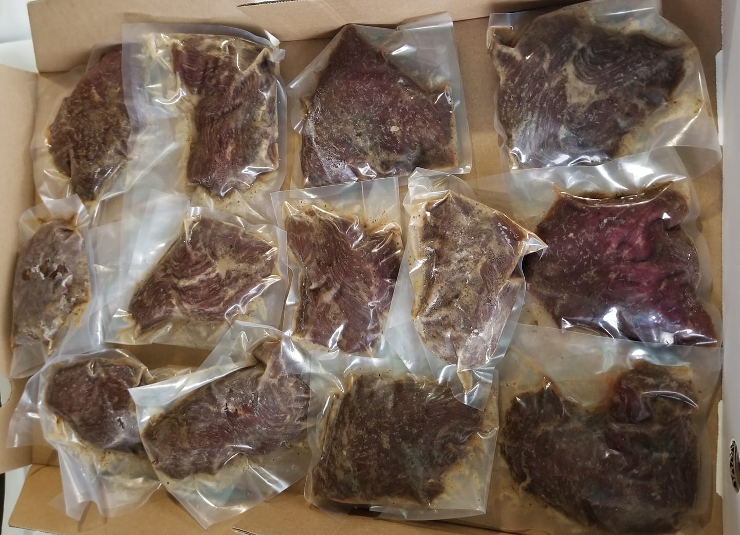 Bavettes de bison aux champignons sauvage