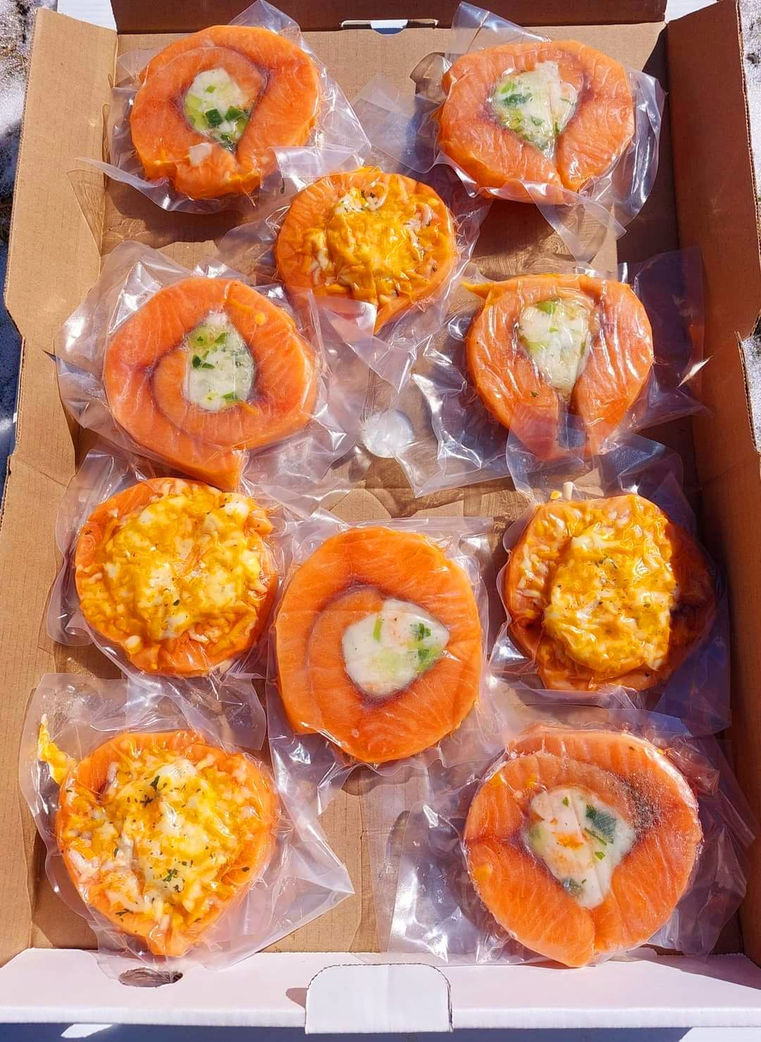 Roulades de saumon aux fruits de mer (10)
