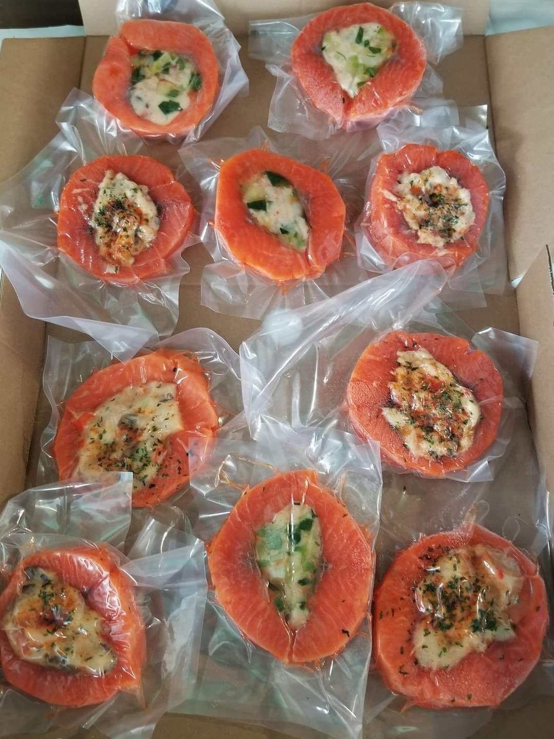 Roulades de truites farcies aux homard (10)