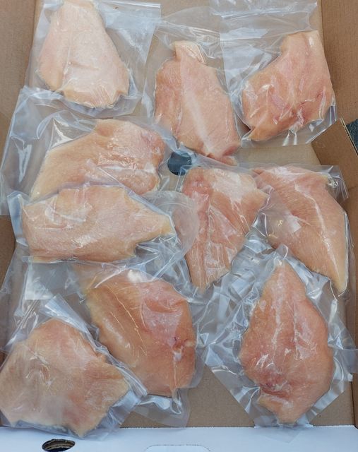 Poitrines de poulet désossé