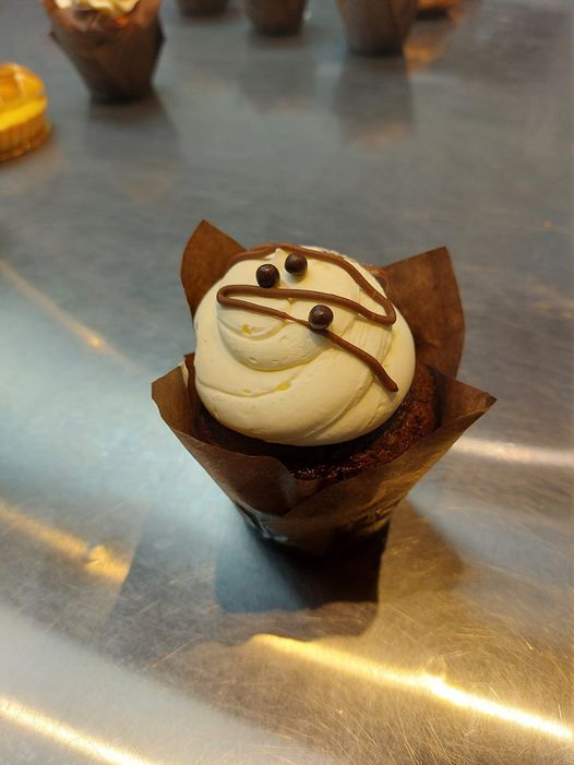 Cup cake ( choco- pâte à biscuits)